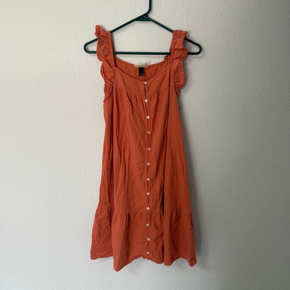 Universal Thread Coral Ruffle Mini Dress - Picture 2 of 3